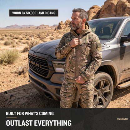 Vanguard Pro Waterproof Softshell Jacket - Camo - Fleece Lined