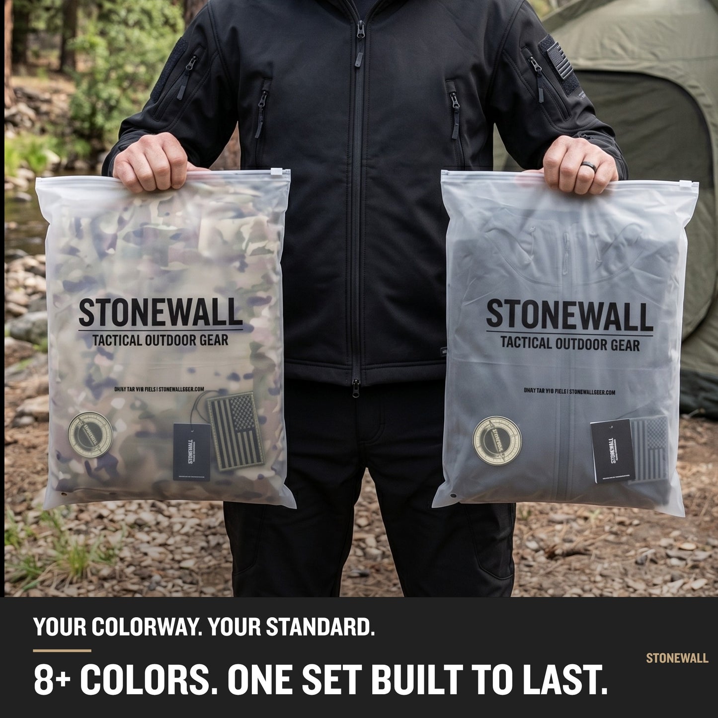 Vanguard Pro Waterproof Softshell Jacket & Pants Set - Camo - 17 Pockets