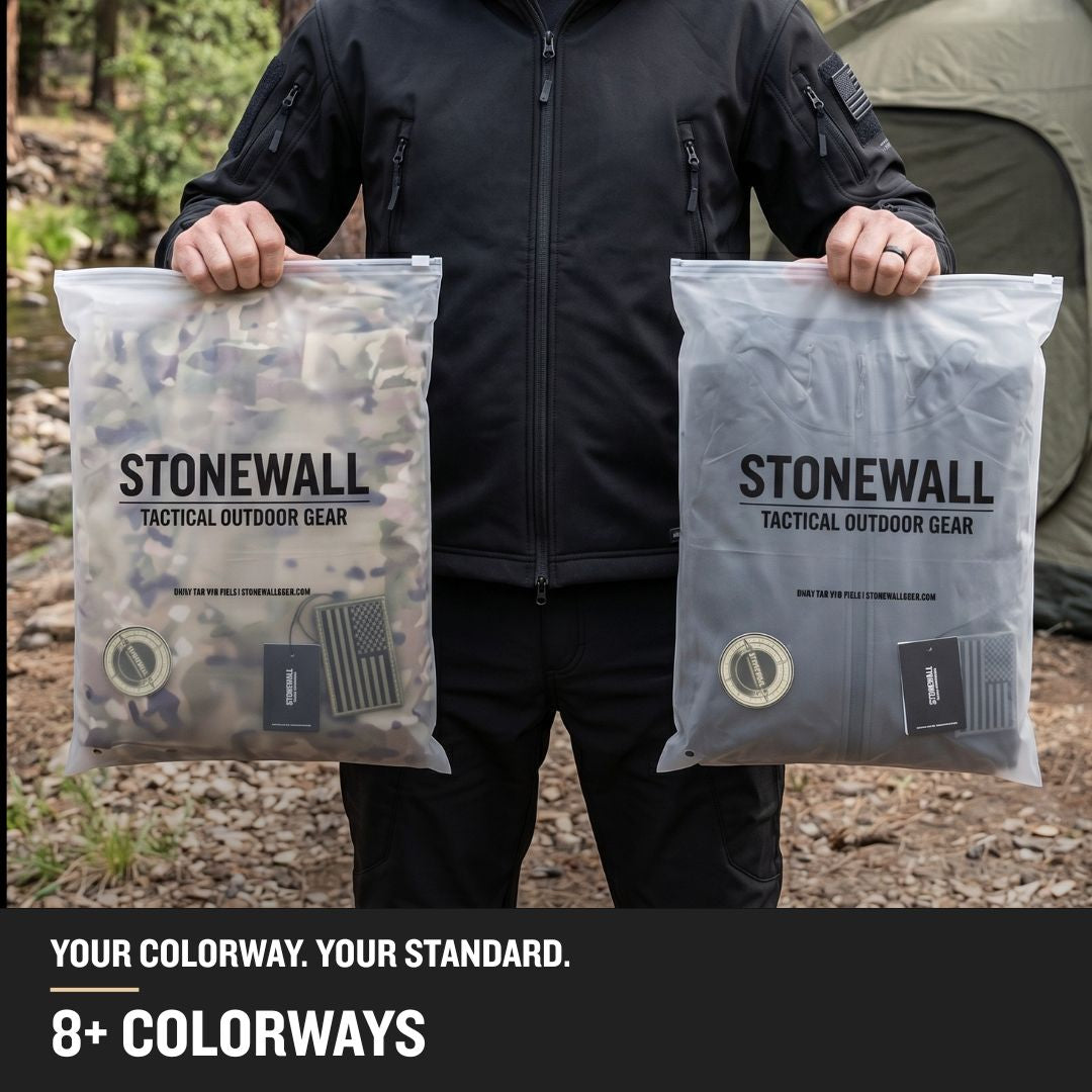 Vanguard Pro Waterproof Softshell Jacket & Pants Set - Camo - 17 Pockets