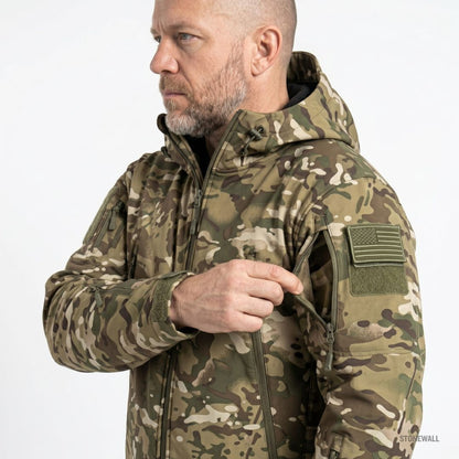 Vanguard Pro Waterproof Softshell Jacket & Pants Set - Camo - 17 Pockets