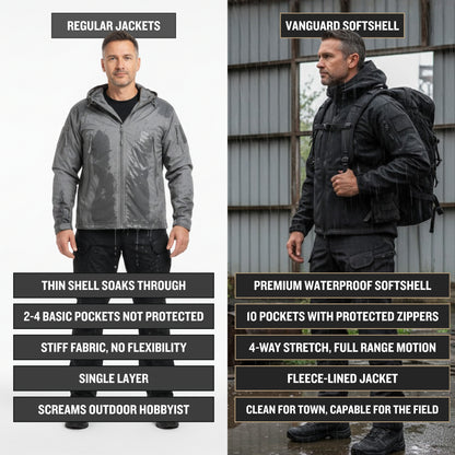 Vanguard Pro Waterproof Softshell Jacket - Fleece Lined