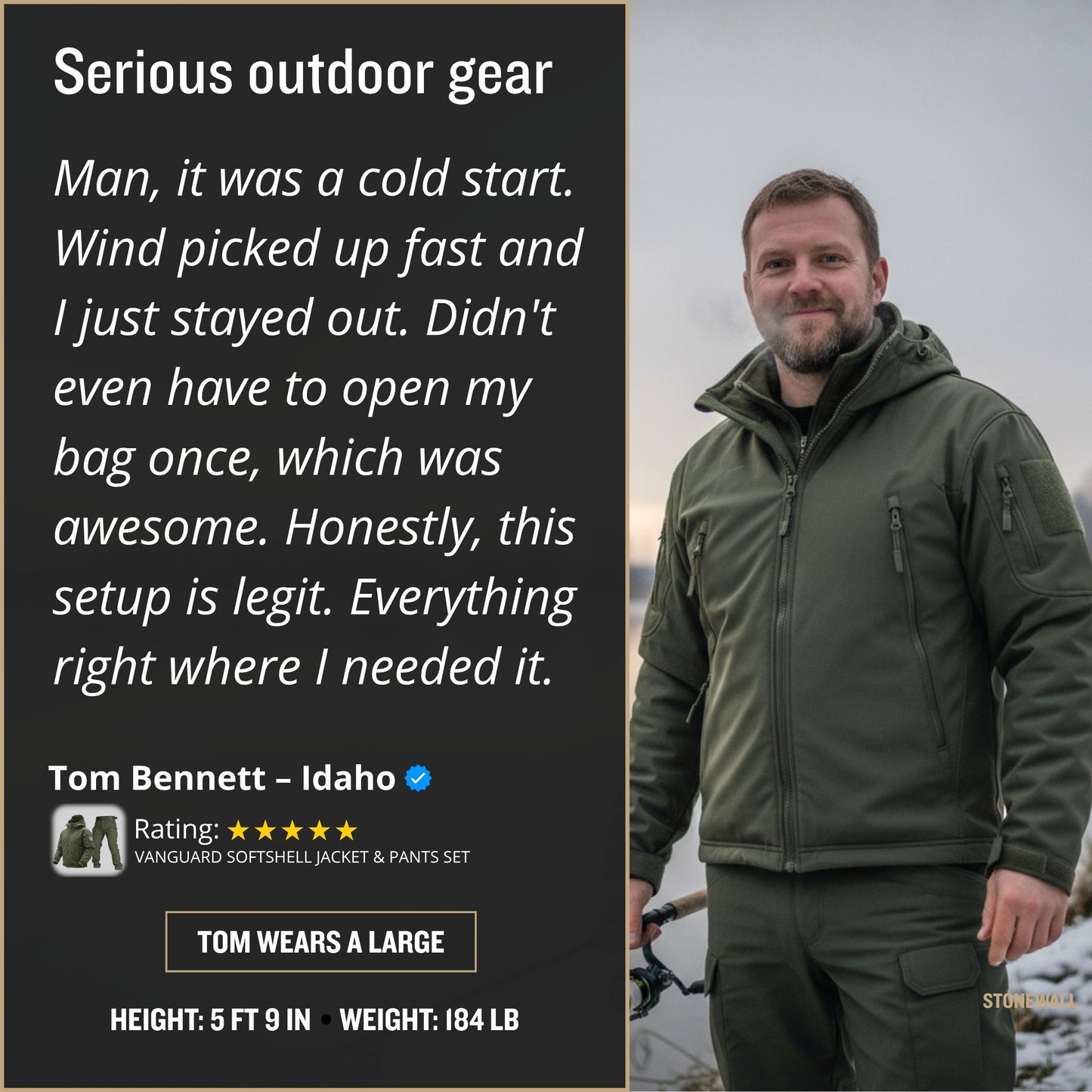 Vanguard Pro Waterproof Softshell Jacket - Fleece Lined