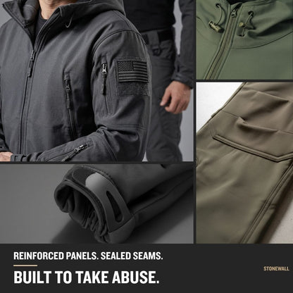 Vanguard Pro Waterproof Softshell Jacket & Pants Set - Fleece lined - 17 Pockets
