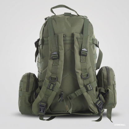 Vantage P1 - 50L Tactical Backpack, MOLLE Rucksack, Water-Resistant