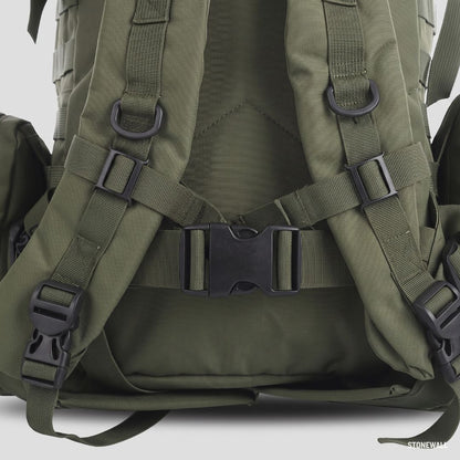 Vantage P1 - 50L Tactical Backpack, MOLLE Rucksack, Water-Resistant