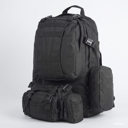 Vantage P1 - 50L Tactical Backpack, MOLLE Rucksack, Water-Resistant