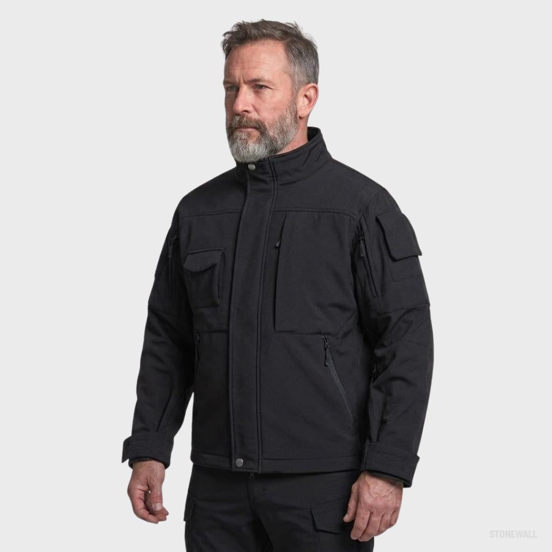 Vertex Tactical Waterproof Softshell Jacket – Fleece Lined, 9 Pockets