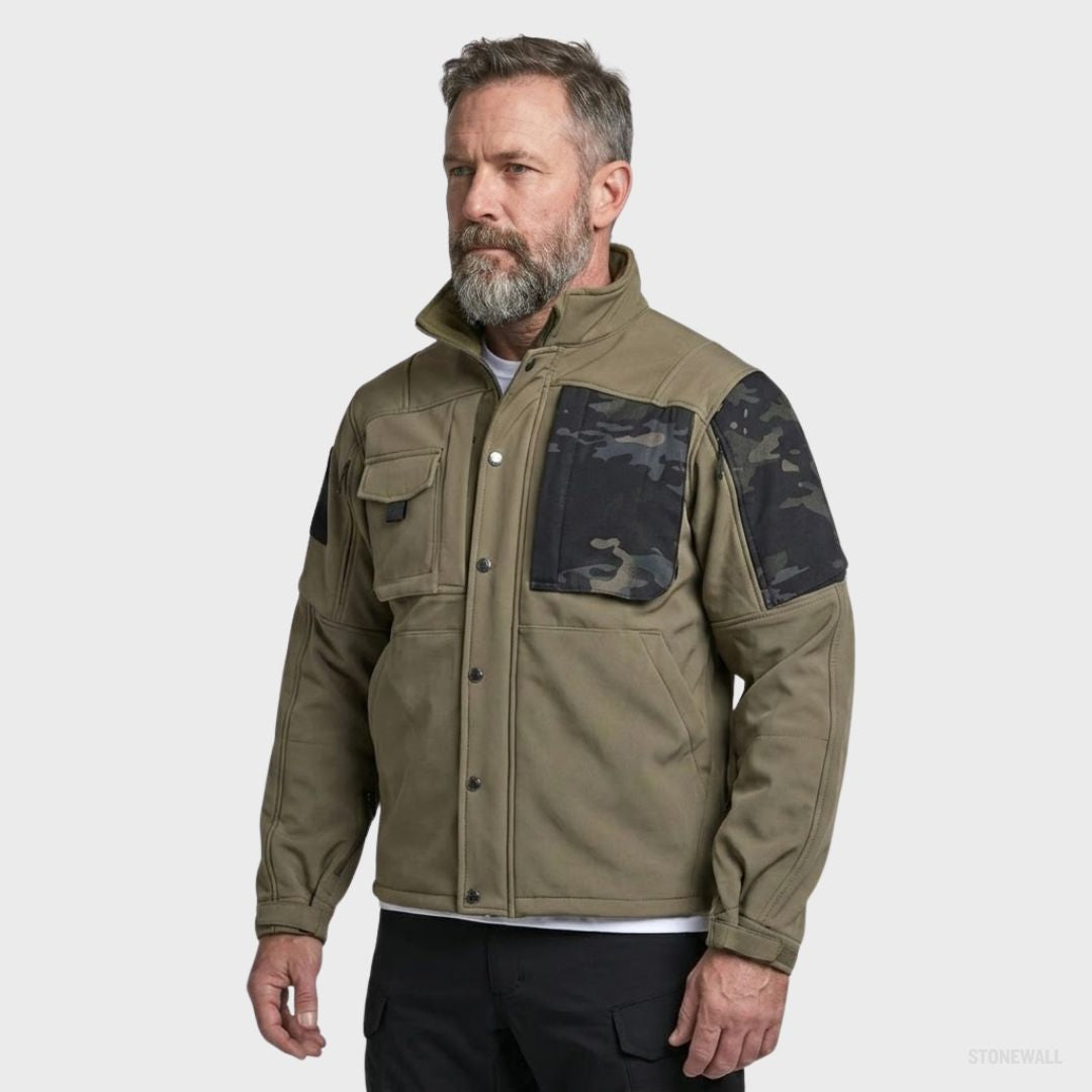 Vertex P2 Tactical Waterproof Softshell Jacket – Fleece Lined, 8 Pockets