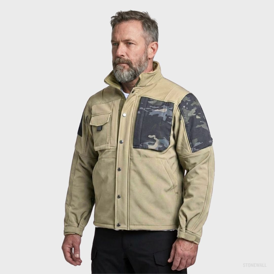 Vertex P2 Tactical Waterproof Softshell Jacket – Fleece Lined, 8 Pockets