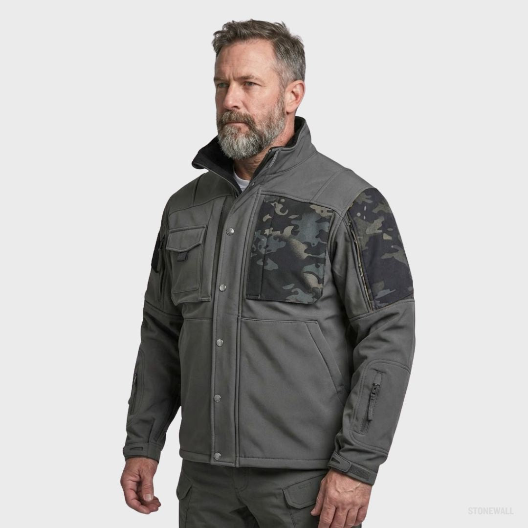 Vertex P2 Tactical Waterproof Softshell Jacket – Fleece Lined, 8 Pockets