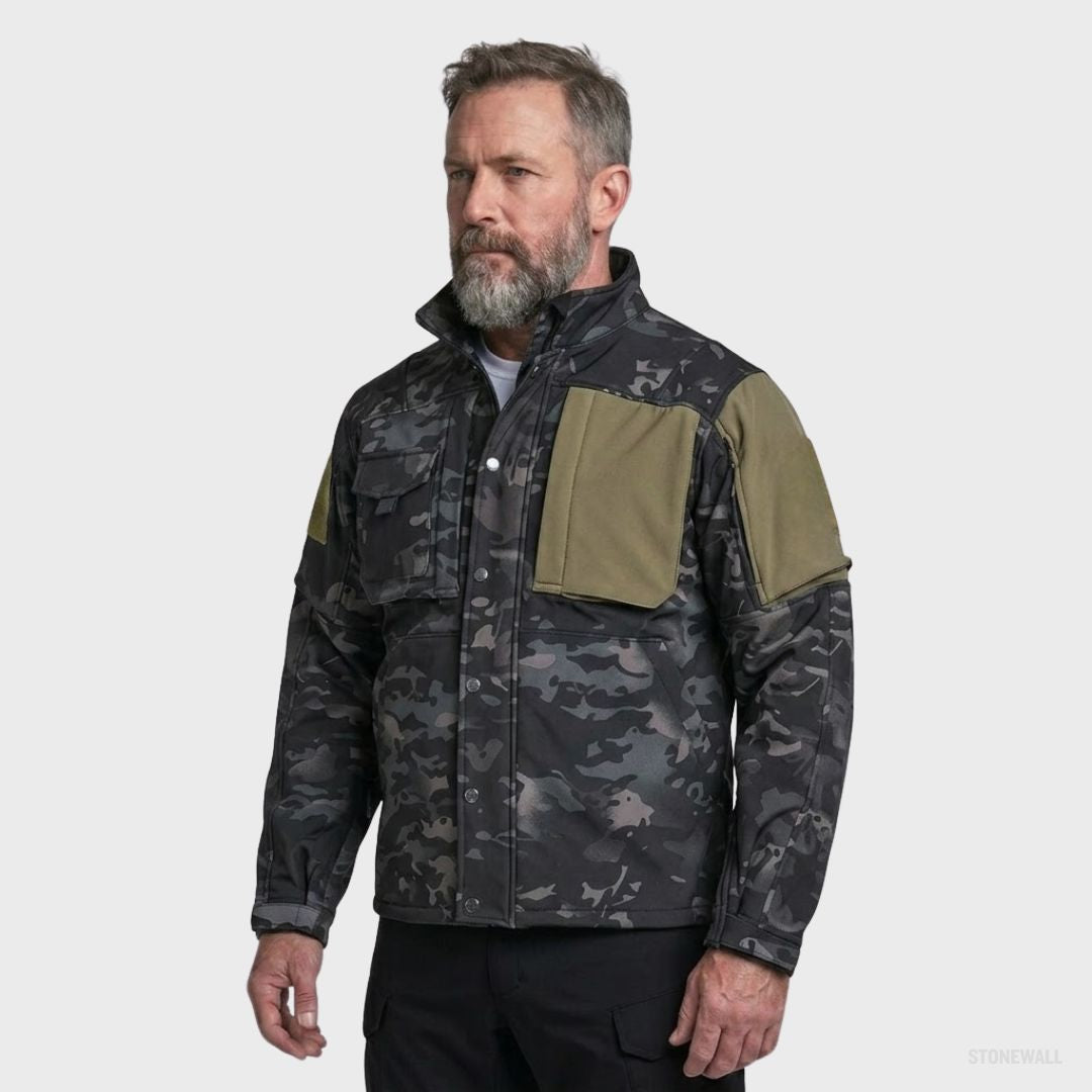 Vertex P2 Tactical Waterproof Softshell Jacket – Fleece Lined, 8 Pockets