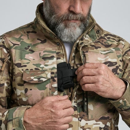 Vertex Tactical Waterproof Softshell Jacket – Fleece Lined, 9 Pockets