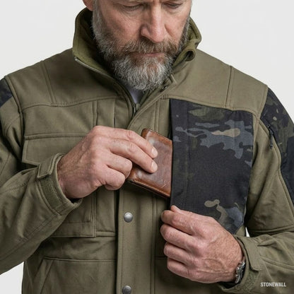 Vertex P2 Tactical Waterproof Softshell Jacket – Fleece Lined, 8 Pockets