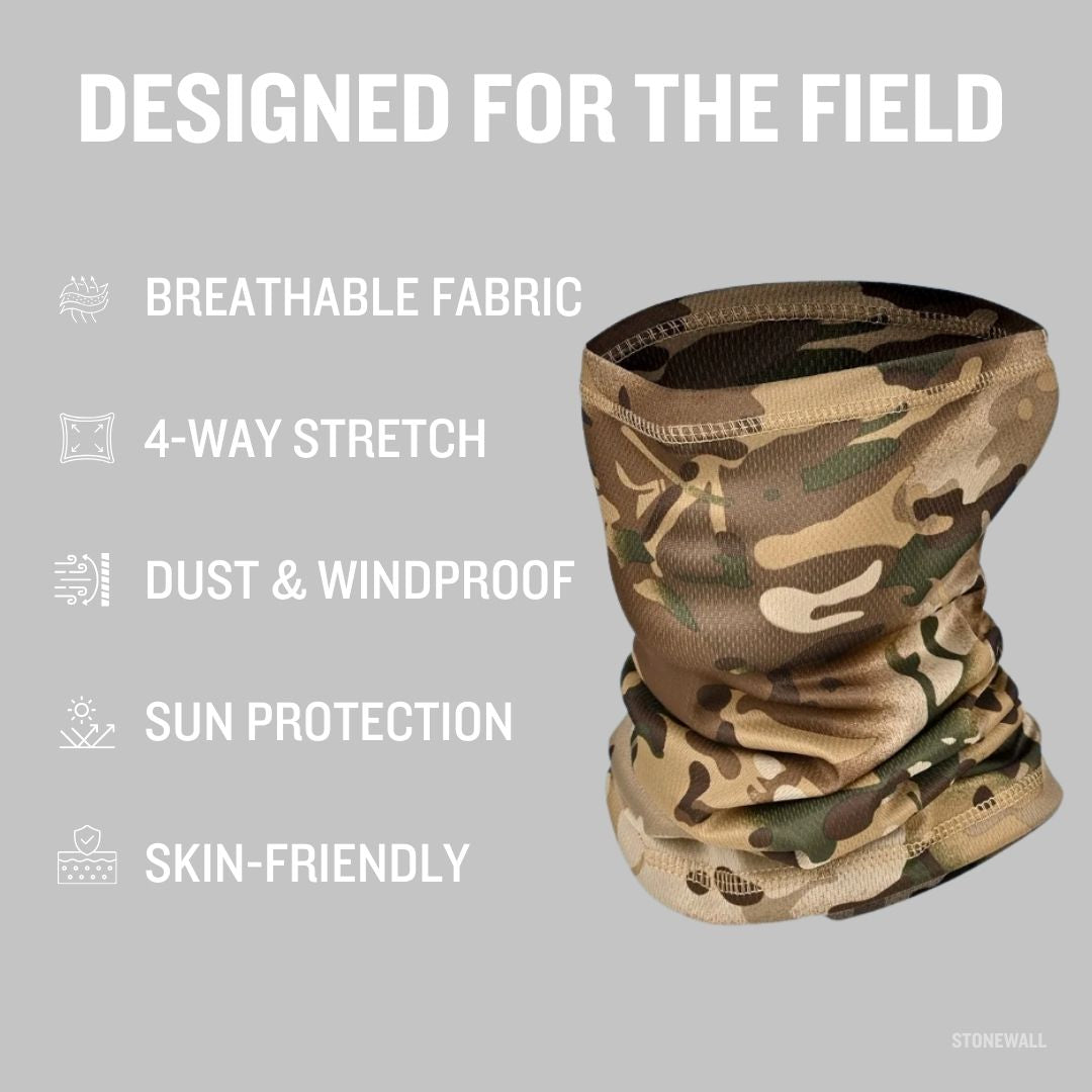 Recon Neck Gaiter — Breathable Mesh Face & Neck Cover